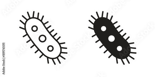Bacteria icon vector design. Vector elements for infographic web