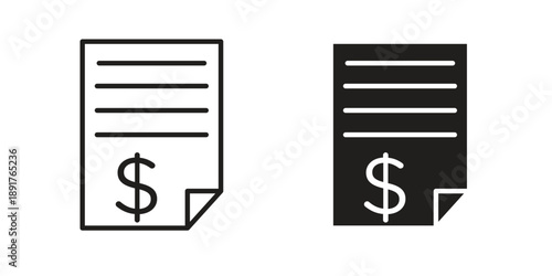 Bank statement icon vector design. Vector elements for infographic web