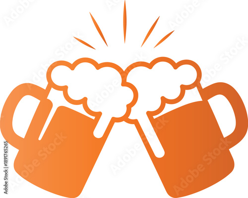 Beer mugs cheers celebrate friendship refreshing drinks social gathering