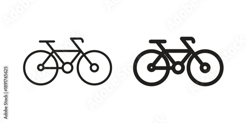 Bicycle icon vector design. Vector elements for infographic web