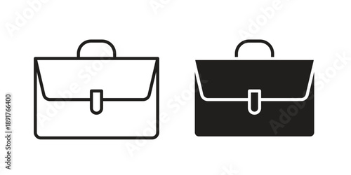Briefcase icon vector design. Vector elements for infographic web