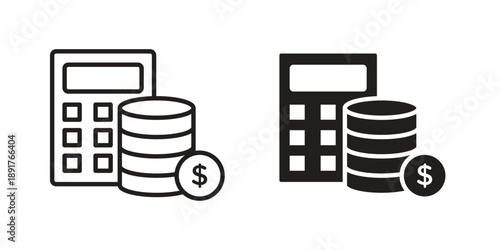 Budget icon vector design. Vector elements for infographic web
