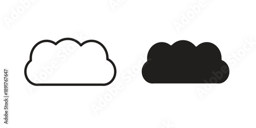 Cloud icon vector design. Vector elements for infographic web