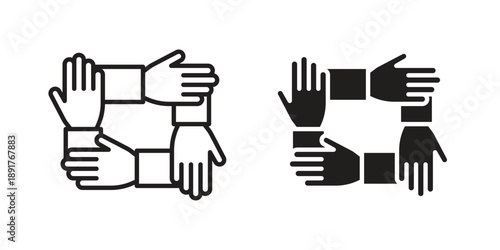 Collaboration icon vector design. Vector elements for infographic web