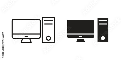 Computer icon vector design. Vector elements for infographic web