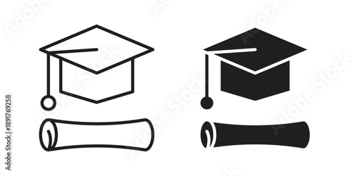 Degree icon vector design. Vector elements for infographic web