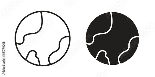 Earth icon vector design. Vector elements for infographic web