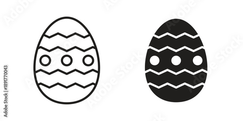 Easter egg icon vector design. Vector elements for infographic web