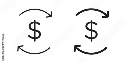 Exchange rate icon vector design. Vector elements for infographic web