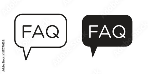 FAQs icon vector design. Vector elements for infographic web