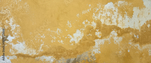 Background of Yellow concrete painted wall. Old Retro Yellow wall textured wallpaper for decoration and design, Textured colored wall and texture, texture for backgrounds. not ai