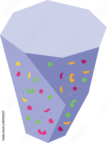 Isometric climbing wall featuring colorful holds for secure grip, designed for climbers practicing and improving their skills