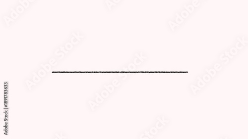 Hand drawn brush stroke underline highlight line animation with alpha channel, scribble doodle white transparent background video