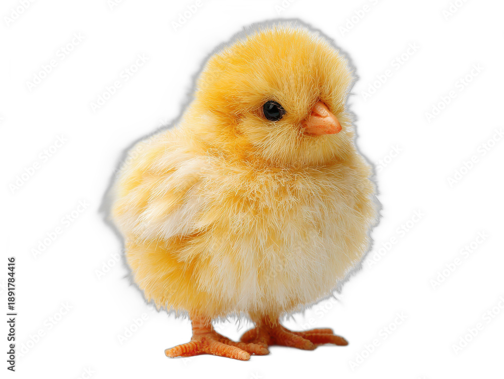 Obraz premium easter chick figurine isolated on a transparent 