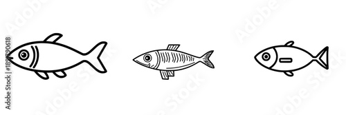 Fishy Whimsy: A Minimalist Line Art