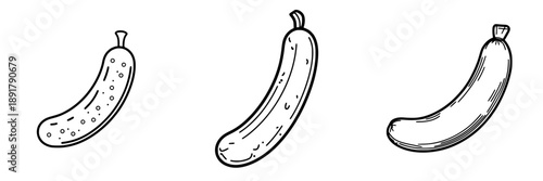 Elegant Line Art of a Sausage Pricker: Minimalist Design with Chic Details