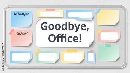 Goodbye, Office! Farewell Card Concept