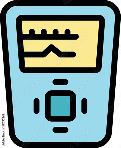Portable ultrasound device displaying medical scan results on its screen, ideal for quick diagnoses and point of care applications