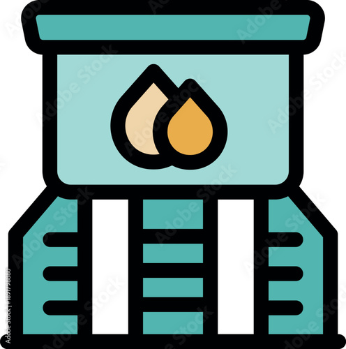 Industrial oil refinery processing fossil fuels into petroleum, gasoline and other products