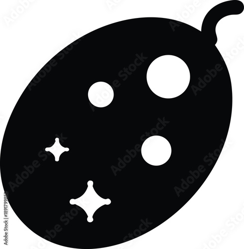 plankton glowing in deep ocean silhouette vector illustration on transparent background