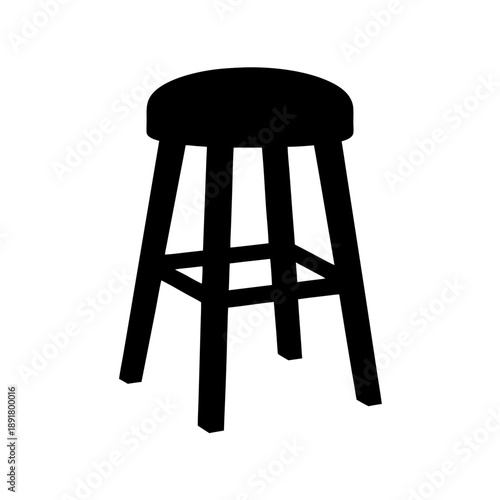 Simple wooden stool