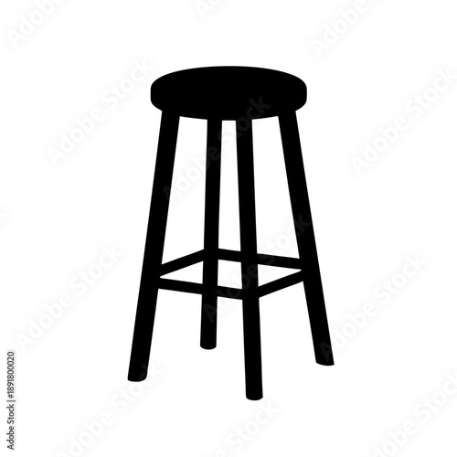 Simple wooden stool