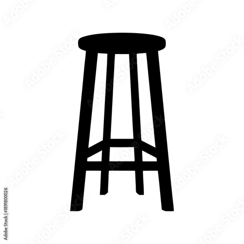 Simple wooden stool