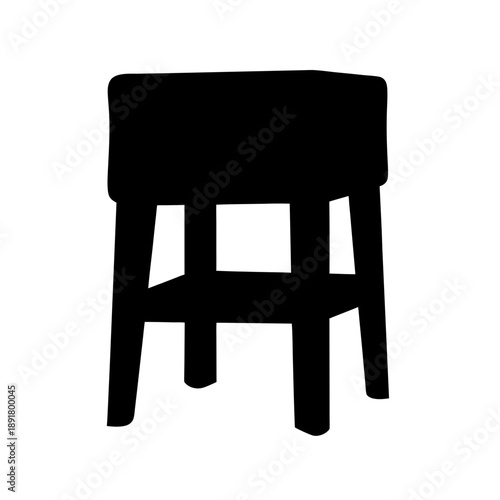 Simple wooden chair