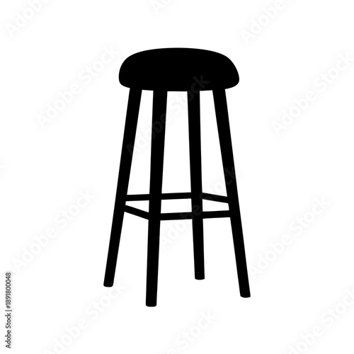 Simple wooden stool
