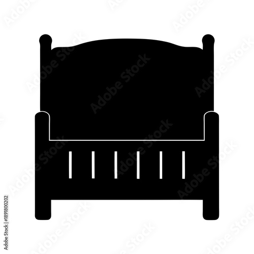 Simple wooden bed frame