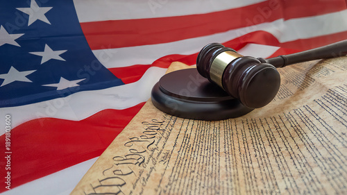 Canvas Print Judicial Gavel Constitution Law Justice Court Judiciary Legal Rights Freedom Dem