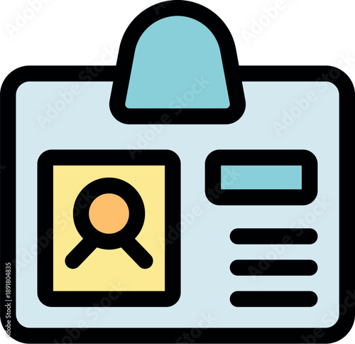 Personal identification card featuring user profile image and detailed information, ideal for access control and security purposes