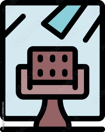 Cake showcased elegantly in a bakery window display