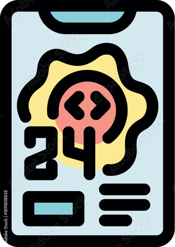 Smartphone screen displaying a malware alert with skull and crossbones symbol, indicating a security breach or cyberattack