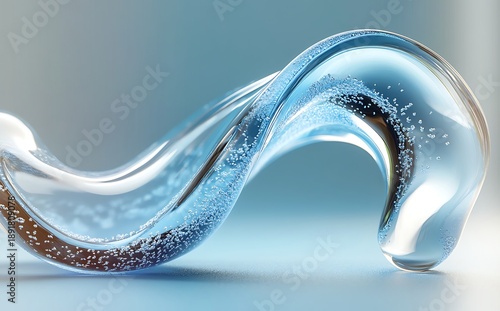 abstract background with blue waves