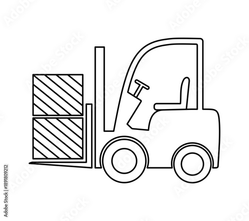 Ikona wózka widłowego