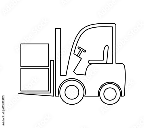 Ikona wózka widłowego