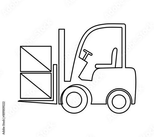 Ikona wózka widłowego