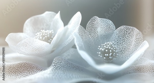 wedding rings on a bouquet of flowers