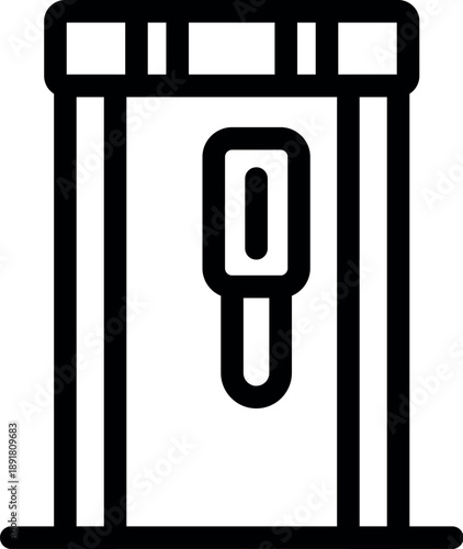 Airport security gate scanning for dangerous and prohibited items