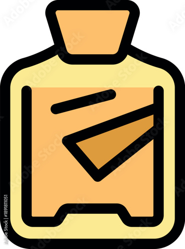 Warm, comforting hot water bottle providing relief from aches, pains, and chills