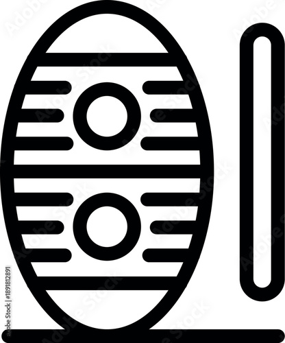 Balancing board with roller symbolizing balance training, rehabilitation, core strengthening, and physical therapy exercises