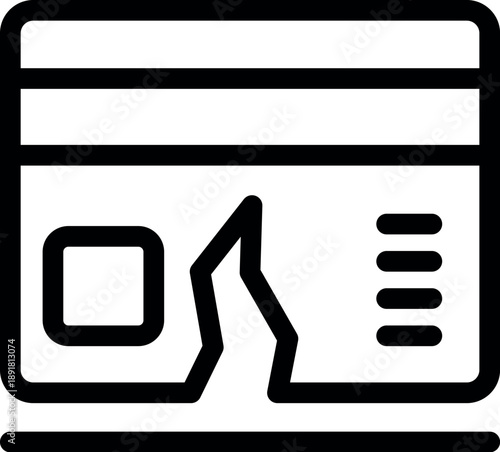 Credit card is breaking, representing financial crisis, bankruptcy and problems with online payment, shopping and banking