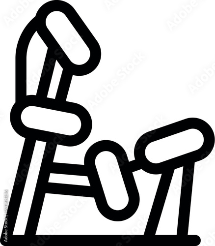 Gym machine promoting active lifestyle and physical wellness through exercise