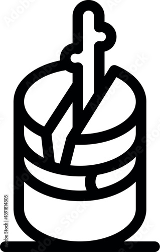 Core data analysis showing data mining from server database with exploding pie chart