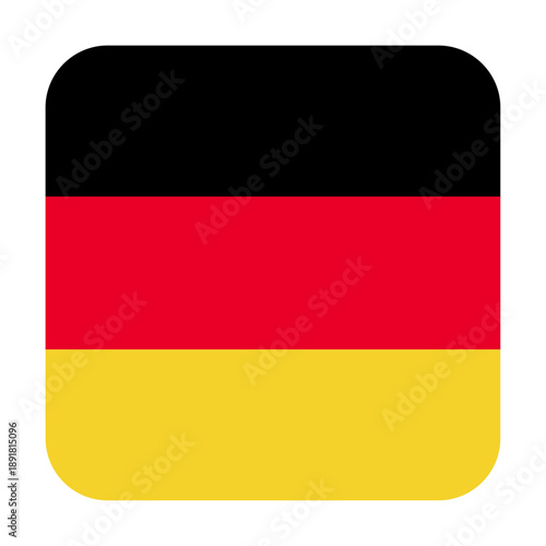 Square icon with the image of the flag of German on a transparent background. SVG. Vector graphics Free Download Square icon with the image of the flag of German on a transparent background. SVG. Vector graphics - GFXLoad