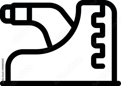 Electric stapler joining sheets of paper, essential office equipment for efficient document binding