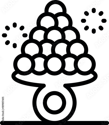 Pacifier with colorful balls provides entertainment and relief for teething babies