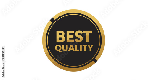 Golden Emblem Best Quality Seal of Excellence.