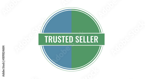 Trusted Seller Emblem for Business and Commerce.